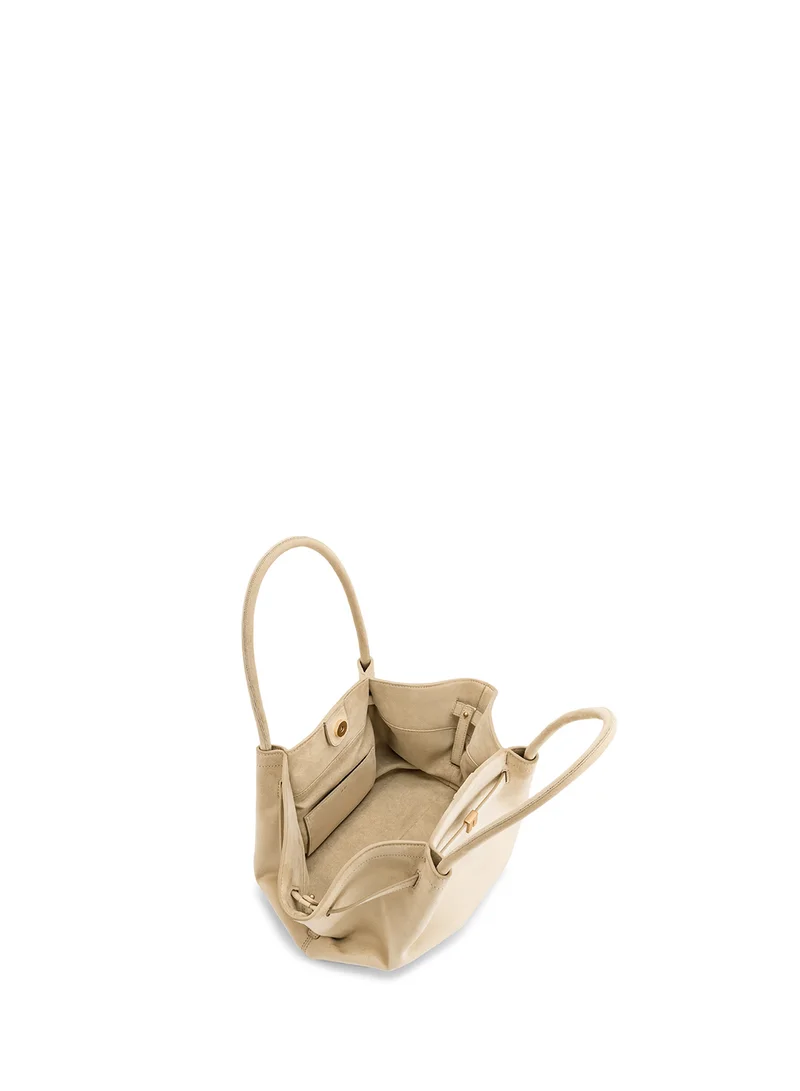 JW PEI Hana Medium Faux Suede Tote Bag