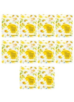 Black Moisturizing and Refreshing Face Mask with Chamomile 10 pieces  - Image 5