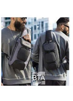 Unisex Japanese Style Bangy Backpack Crossbody Bags with USB Connector (gray) Imported - pzsku/Z7D16A1D250F3332EFB7EZ/45/_/1738532208/752e2743-5a2c-4900-8858-f580df6b0e6a