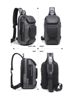 Unisex Japanese Style Bangy Backpack Crossbody Bags with USB Connector (gray) Imported - pzsku/Z7D16A1D250F3332EFB7EZ/45/_/1738532279/3316e332-b051-431e-9c1e-8f746a6350e7