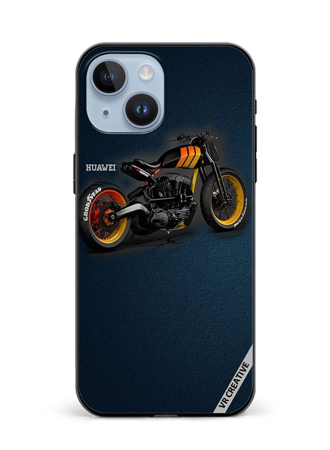 VR CREATIVE Protective Case Cover For Apple iPhone 15 Bike Design Multicolour - Image 1