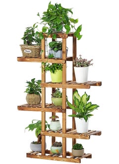 Tall Solid Pine Wood Planter Stand Storage Rack Flower Display Shelf Patio Home