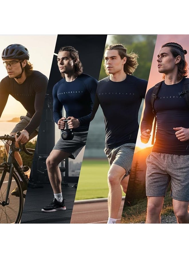MuscleBlaze Full Sleeve Air Tech Compression MuscleTee for Men-L - Image 3