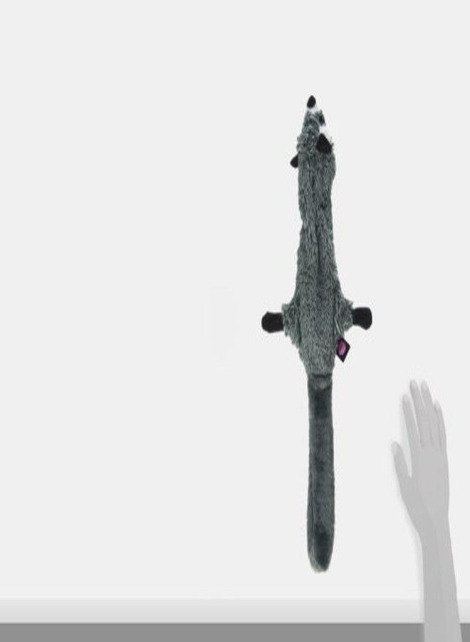 PetRageous 91528 Road Raccoon Squeaker Toy for Dogs and All Breeds, Grey - Image 2