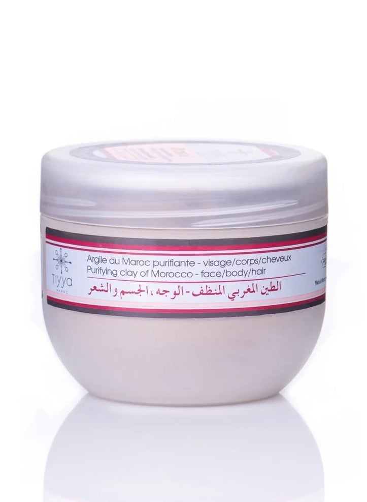 TIYYA Moroccan Rhassoul with Essential Oils – Natural Skincare & Haircare Clay Mask | Purifying Hammam Treatment for Face, Body & Scalp with Rosemary & Eucalyptus - Image 2