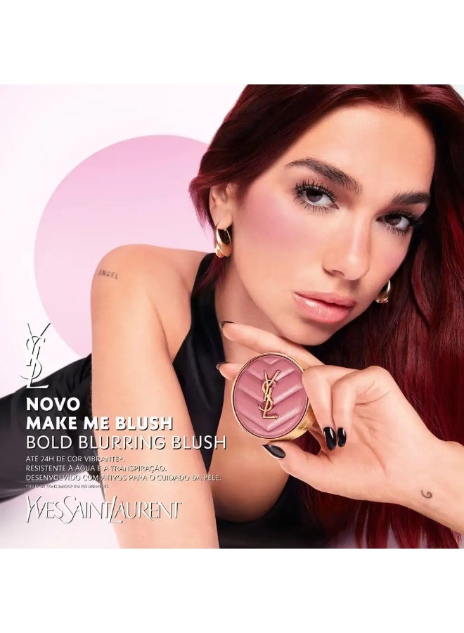 Yves Saint Laurent YSL Make Me Blush 24H Buildable Blurring Powder Blush 44 Nude Lavallière – Long-Lasting Soft-Focus Powder Blush, Buildable Neutral Pink - Image 3