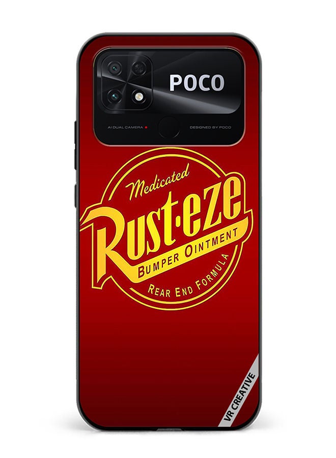 VR CREATIVE Protective Case Cover For Xiaomi Poco C40 Rust Eze Rear End Formula Design Multicolour - Image 1