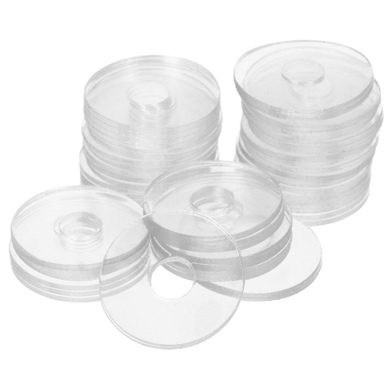 M6x20x1mm Flat Washers 50 Pack Vinyl Anti Loose Gasket for Shower Door Handle Replacement - Image 2