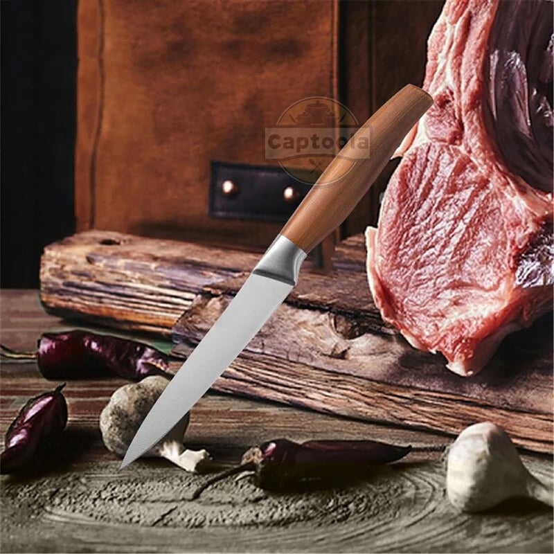 Captoola سكين كابتولا مع شارب ألماني من الفولاذ المقاوم للصدأ مقبض مجوف طقم من 2 - Image 4