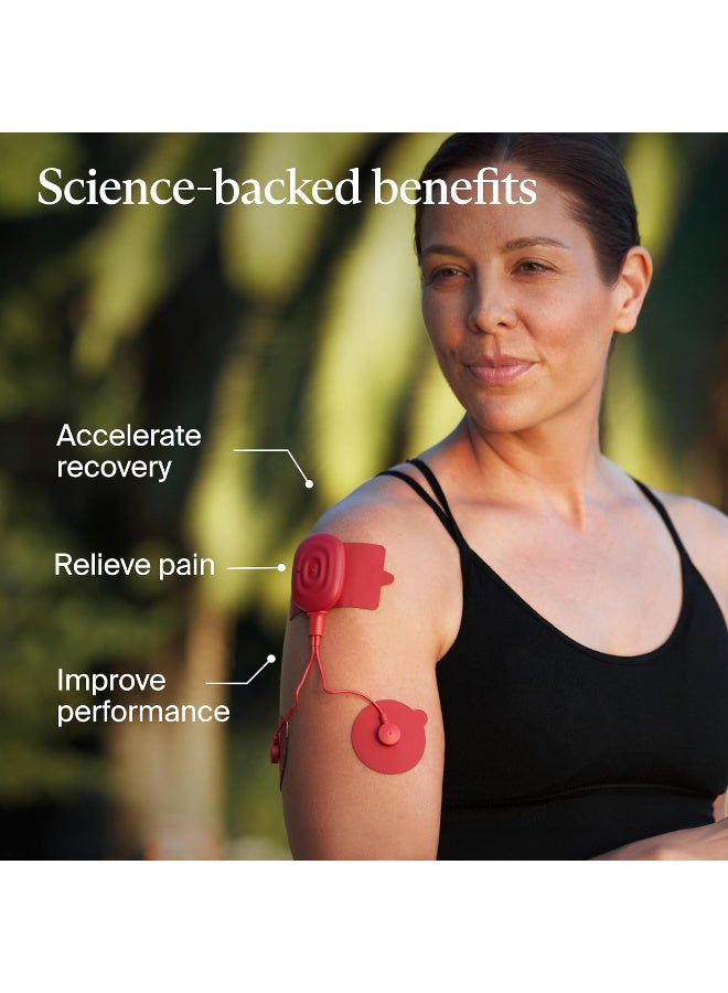 Therabody PowerDot 2.0 - UNO - Smart Electric Muscle Stimulator - Smart TENS Device Red - Image 2