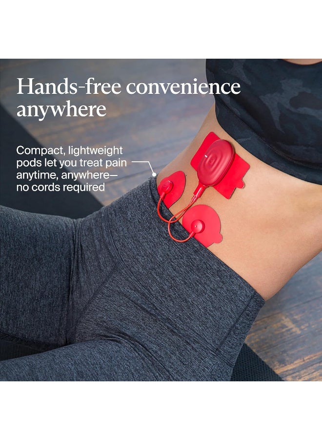 Therabody PowerDot 2.0 - UNO - Smart Electric Muscle Stimulator - Smart TENS Device Red - Image 4