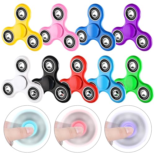 SCIONE 50 Pack Fidget Spinners for Kids 48 812 Stress Reduction and Anxiety Relief Hand Spinner Ultra Stainless Steel Bearing Fidget Toys Bulk Classroom Prizes for Girls Boys - Image 1