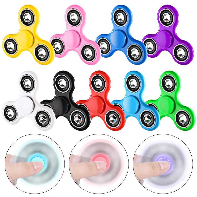 SCIONE 50 Pack Fidget Spinners for Kids 48 812 Stress Reduction and Anxiety Relief Hand Spinner Ultra Stainless Steel Bearing Fidget Toys Bulk Classroom Prizes for Girls Boys - Image 3