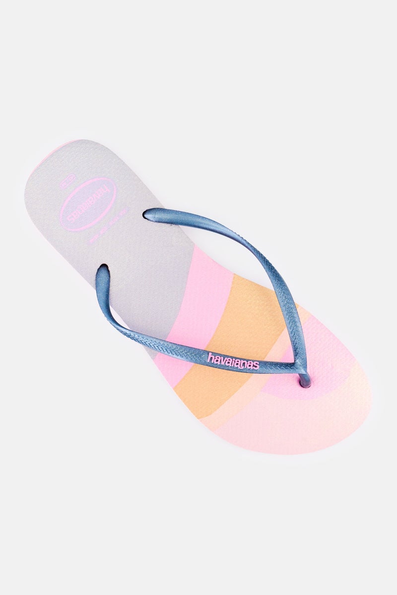 Havaianas Women Sl Palette Glw Fc Slip On Slipper, Multicolor - Image 4