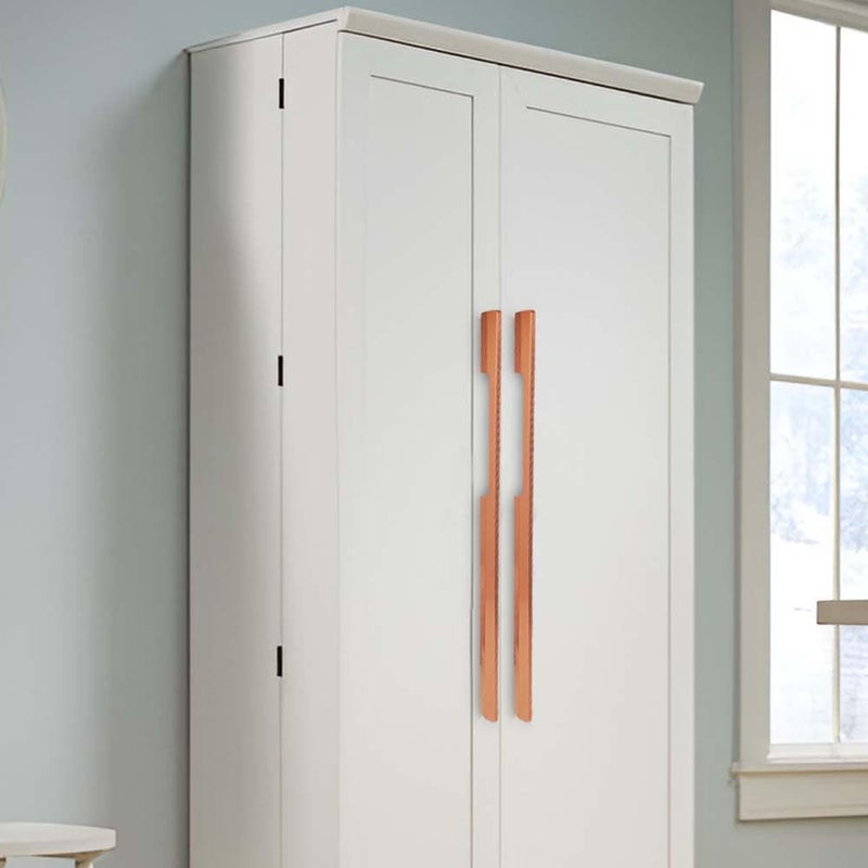 Volo VOLO Wardrobe and Cabinet Pull Handle Versatile Handles for Wardrobes Drawers Sliding Closets and Doors in Kitchens Offices and Bedrooms SAC35 Rose Gold 600MM 24 Inch  - Image 2