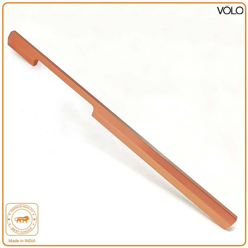 Volo VOLO Wardrobe and Cabinet Pull Handle Versatile Handles for Wardrobes Drawers Sliding Closets and Doors in Kitchens Offices and Bedrooms SAC35 Rose Gold 600MM 24 Inch  - Image 4
