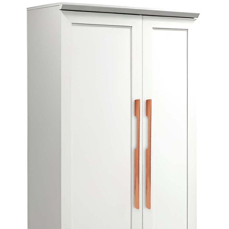 Volo VOLO Wardrobe and Cabinet Pull Handle Versatile Handles for Wardrobes Drawers Sliding Closets and Doors in Kitchens Offices and Bedrooms SAC35 Rose Gold 600MM 24 Inch  - Image 1