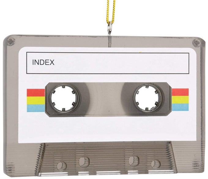 RETRO CASSETTE TAPE UNIQUE CHRISTMAS ORNAMENTS PERSONALIZABLE