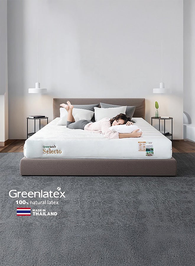 BACK COMFORT Selecto 100% Natural Latex Mattress |Firm Support & Premium Comfort |20cm Height |  Made in Thailand | 180×200 - Image 1