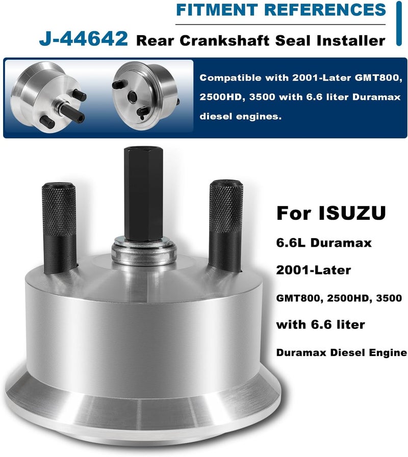 Camoo J-44642 Rear Crankshaft Seal and Wear Sleeve Installer Tool for Isuzu Duramax 2001-Later GMT800 2500HD 3500 - Image 2