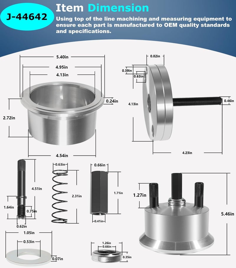 Camoo J-44642 Rear Crankshaft Seal and Wear Sleeve Installer Tool for Isuzu Duramax 2001-Later GMT800 2500HD 3500 - Image 5