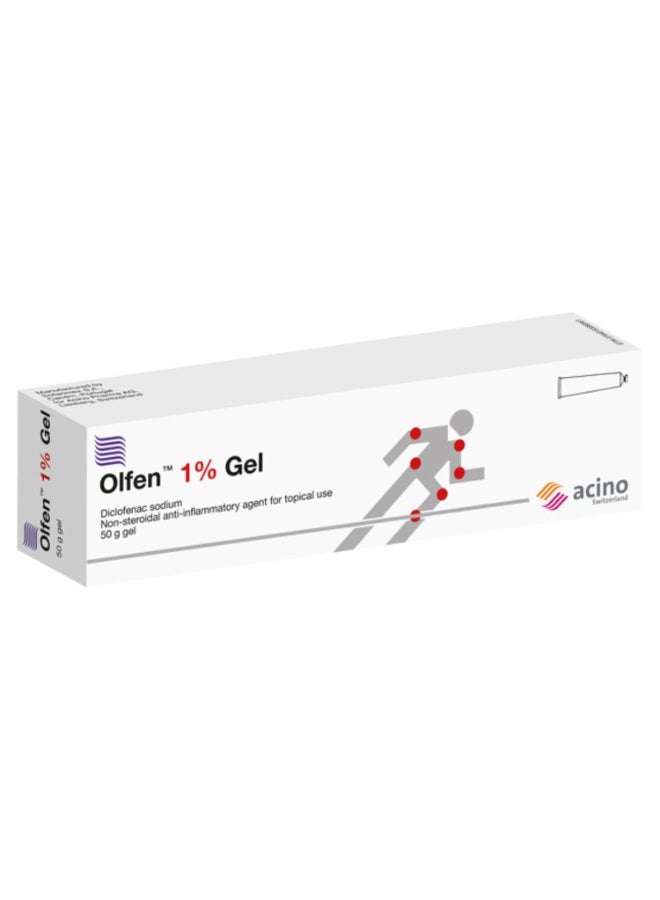 Olfen 1% Gel Diclofenac Sodium Topical Anti-Inflammatory Pain Relief Gel 50g