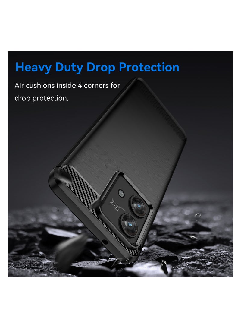 Phone Case for Motorola Edge 40 Neo Soft TPU Brushed Texture Anti-Slip Cover