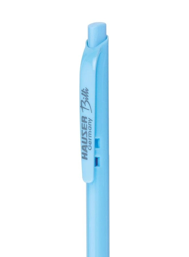 Hauser Billi 0.5mm Ball Pen Jar | Retractable Mechanism With Comfortable Grip | Smudge Free & Smooth Writing Experience | Refillable | Blue Ink, of 25 Pens - Image 5