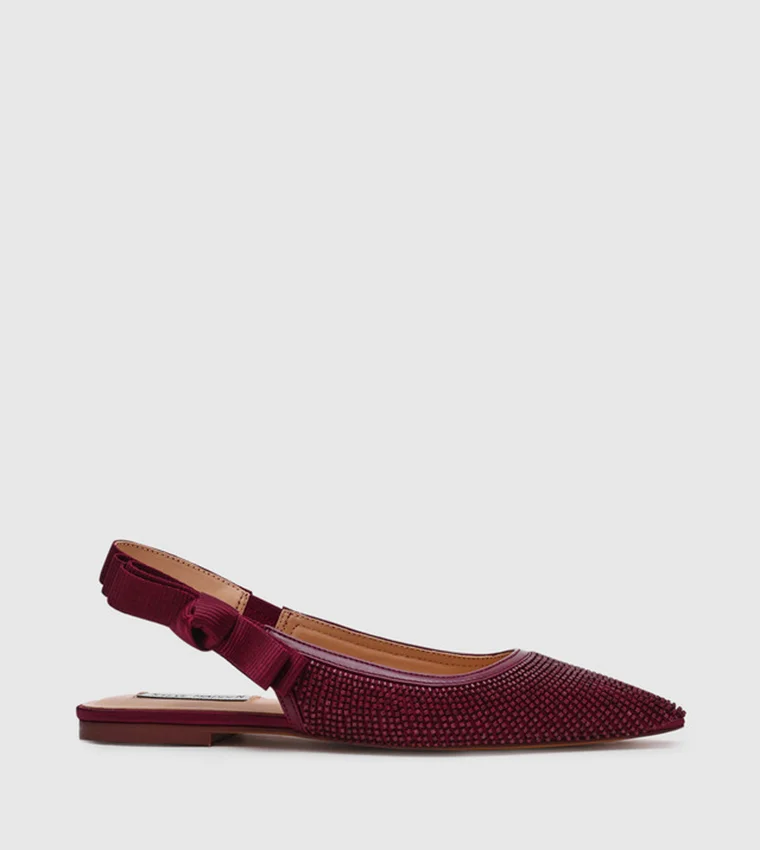 ستيف مادن Olyvia-B Embellished Slingback Flat Shoes