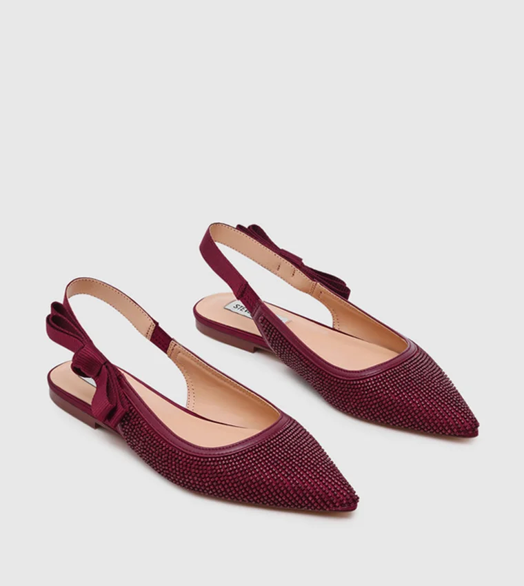 ستيف مادن Olyvia-B Embellished Slingback Flat Shoes