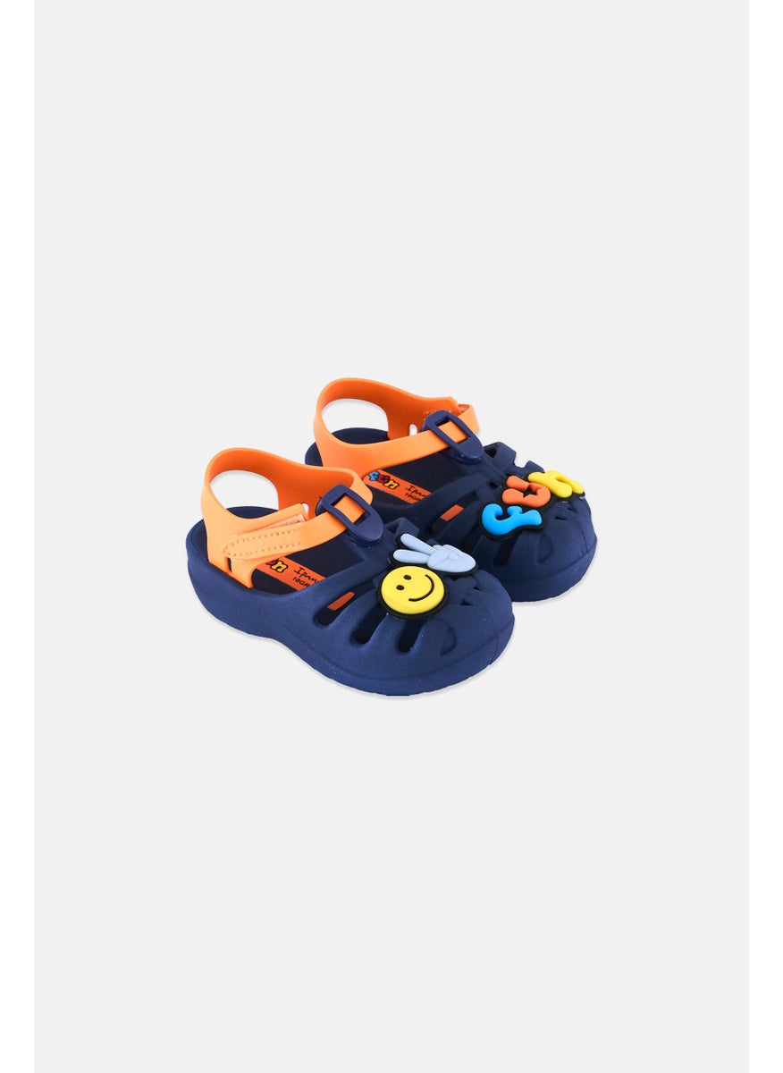 Ipanema Toddlers Boy Velcro Closure Beach Sandal, Navy Blue Combo  - Image 1