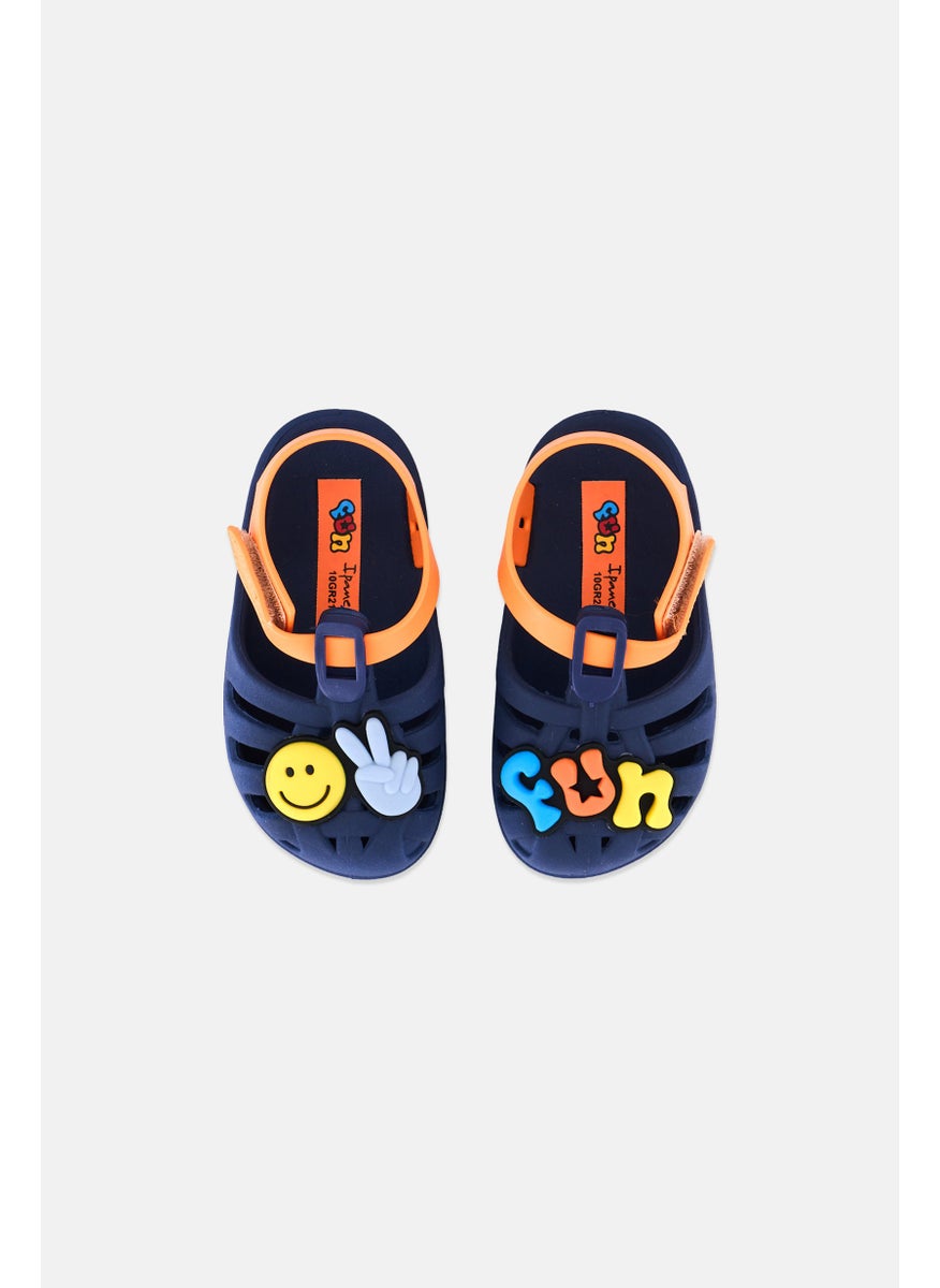 Ipanema Toddlers Boy Velcro Closure Beach Sandal, Navy Blue Combo  - Image 3