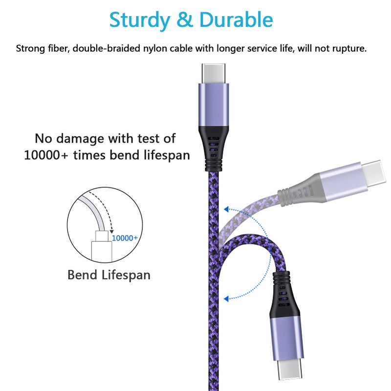 FiveBox for iPhone 16e 17 Pro Max Air, 6FT Fast USB Type C Cable Phone Charger Charging Cord for iPhone 16e, 16, 16 Pro Max, 16 Pro, 16 Plus, 15, 15 Pro Max Plus, LG Stylo 4 5 6, Car Carplay Power Cord Wire - Image 4