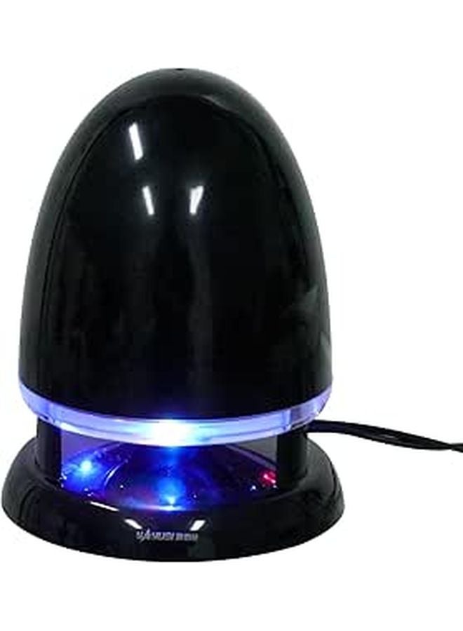 Portable USB Powered Mini Speaker with LED Light and 3 5mm Aux for Laptop Tablet Black Blue - Image 1