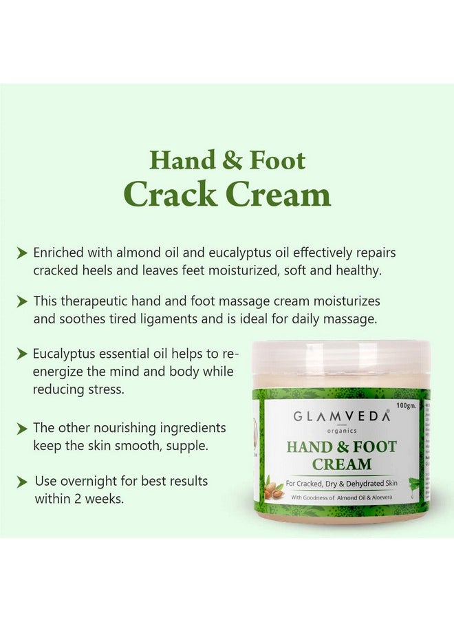 Glamveda - Hand & Foot Crack Cream 100 Gm For Dry Rough & Crack Heels & Elbow Ayurvedic Crack Cream Paraben Free (2) - Image 1