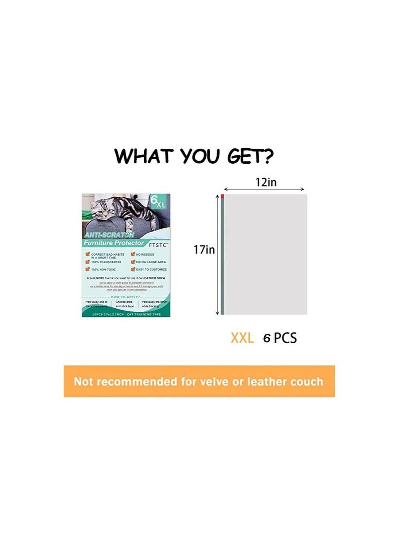 general 10 PCS(12"x17") Transparent Double Sided Furniture Protector To Protect  From Cat  Scratches. - Image 4