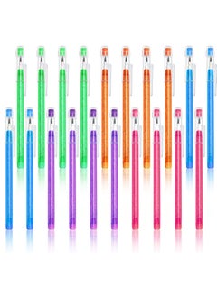 KASTWAVE Non Sharpening Pencils HB Translucent Pencil Stacking Point Pencils for Kids Stackable Pencil with Matching Eraser for Taking Notes Writing Drawing 5 Colors 20Pcs  - Image 1