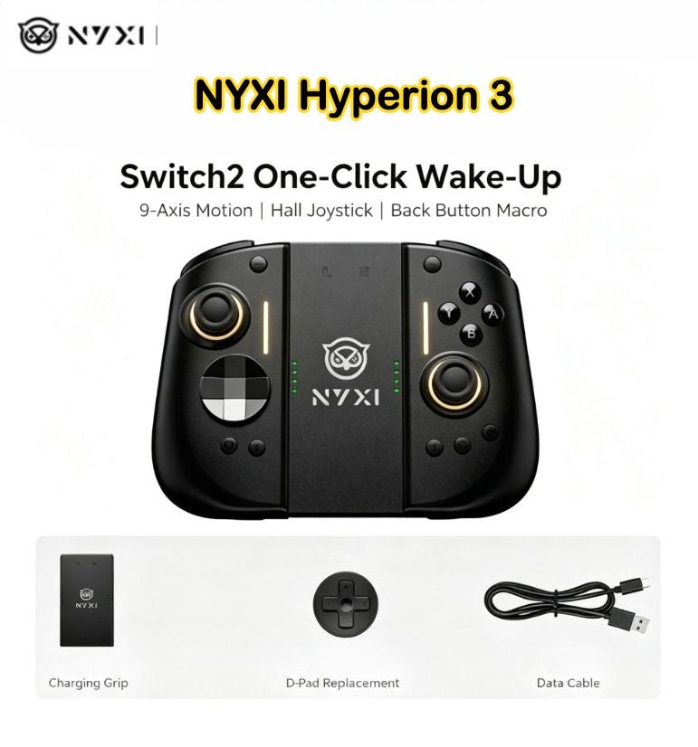 Nyxi Hyperion 3 Wireless Magnetic Controller, Full Mechanical Switches, Hall Effect Joysticks, Beige - Image 1