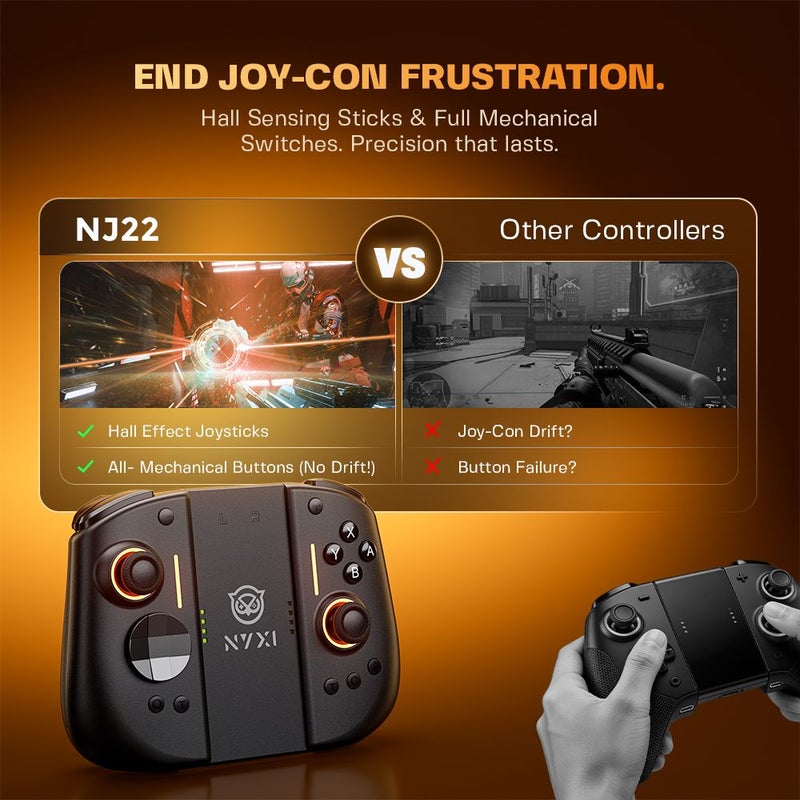 Nyxi Hyperion 3 Wireless Magnetic Controller, Full Mechanical Switches, Hall Effect Joysticks, Beige - Image 2
