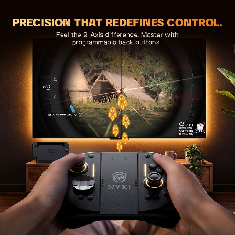 Nyxi Hyperion 3 Wireless Magnetic Controller, Full Mechanical Switches, Hall Effect Joysticks, Beige - Image 4