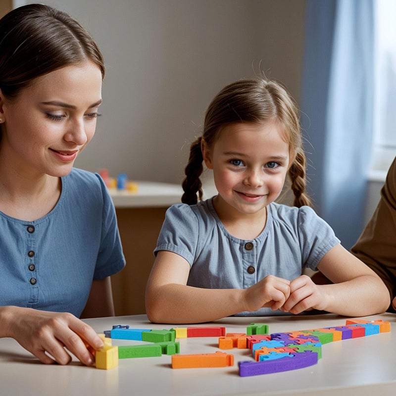 LovesTown Wooden Alphabet Puzzle for Kids, Learning Toy, Giraffe Montessori ABC Educational Letter and Number Jigsaw for Toddlers - Image 4