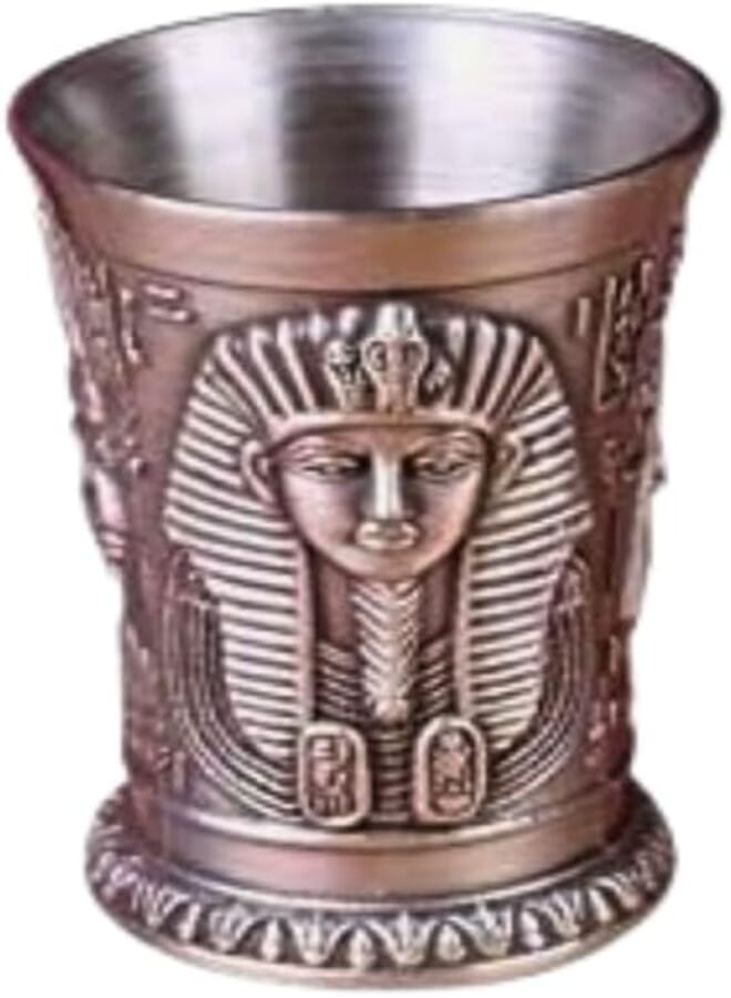 Vintage Wine Cup Egypt Metal Wine Cup Art Craft Decoration Home Ornaments Red Wine Goblet Liqueur Goblet Wine Chalice