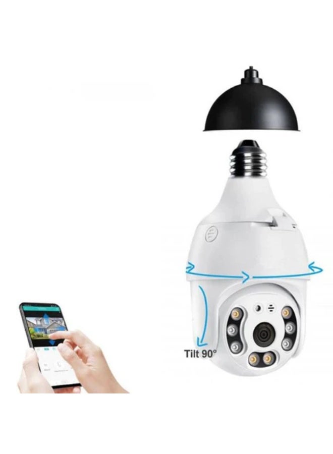 Crony Y28-1080P High-Definition Bulb Camera, Smart Wireless, WIFI Panoramic Camera, Home Use, High-Definition Night Vision, Supports Two-Way Audio, 2 Megapixel Resolution, Security Monitoring, Suitable for Indoor/Outdoor Use - Image 2