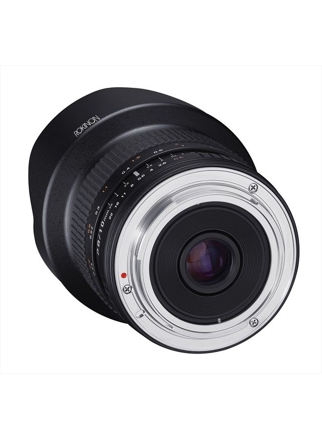 Rokinon 10mm F2.8 ED AS NCS CS Ultra Wide Angle Lens Canon EF-S Type for Canon Digital SLR Cameras (10M-C), Black  - Image 4