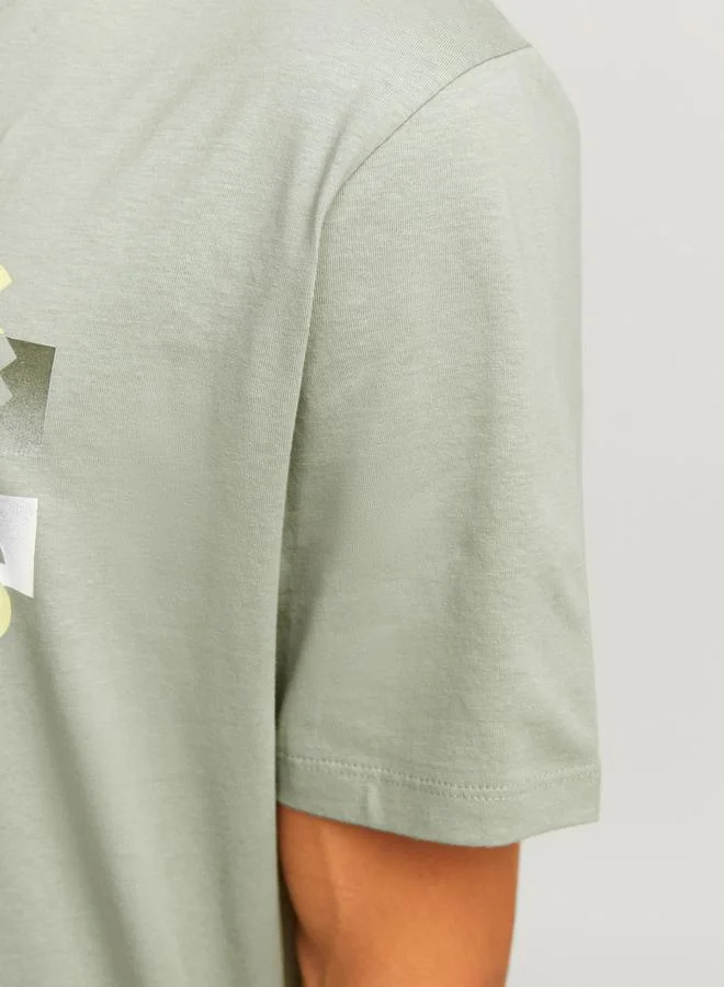 JACK & JONES Logo Print Crew Neck T-Shirt