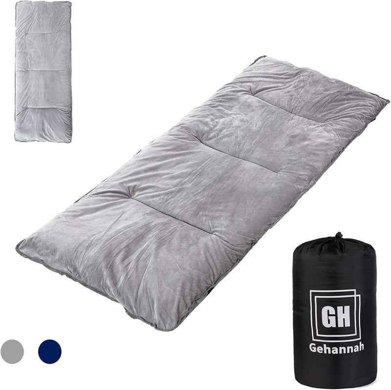 Gehannah Thick Camping Sleeping Pad, Soft Comfortable Microfiber Camping Cot Pads for Adults, Lightweight Foldable Sleeping mats for Traveling Hiking Backpacking Traveling - Image 1