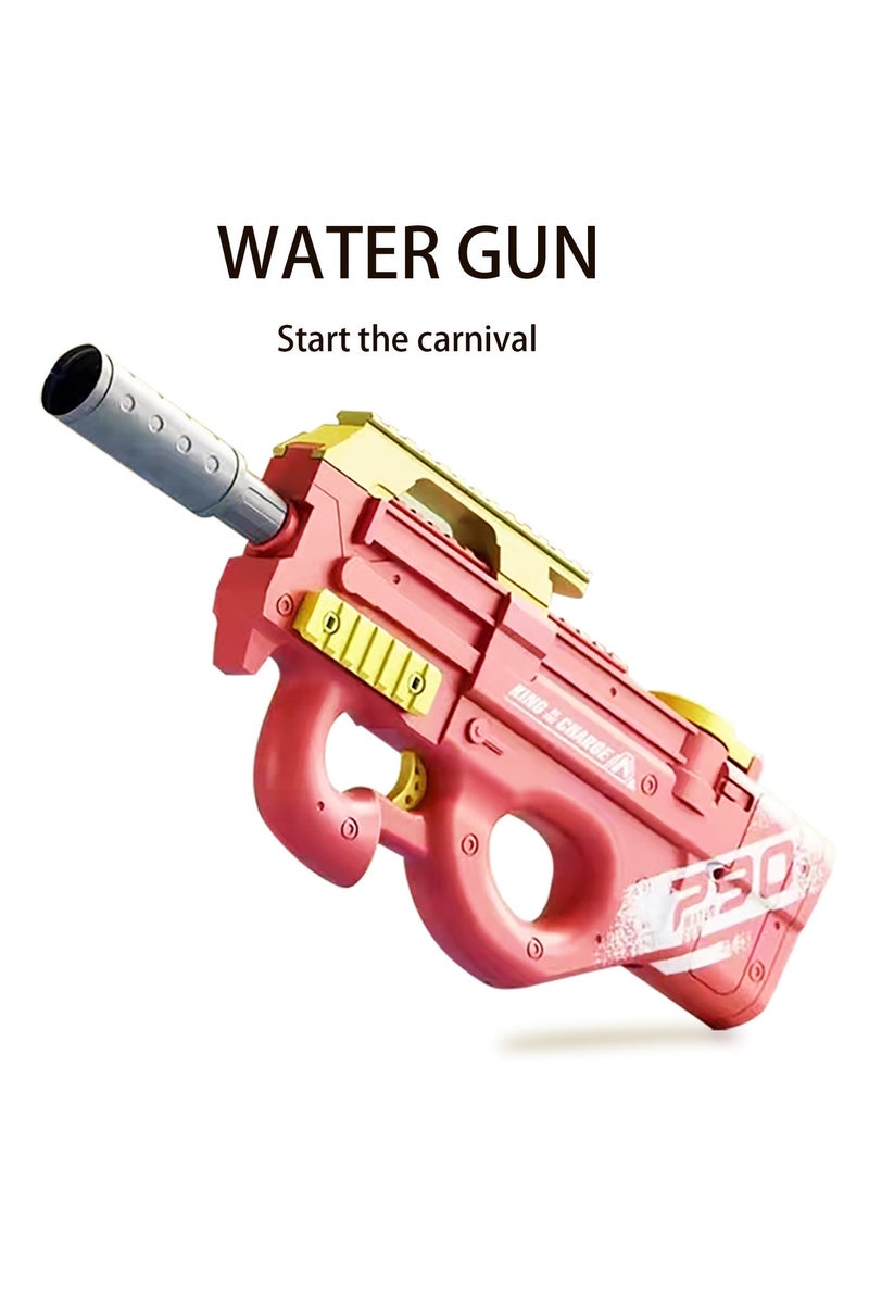 Y&D P90 Electric Water Gun Toys Transparent Light Models Water Play Toys for Children Large Electric Toys
