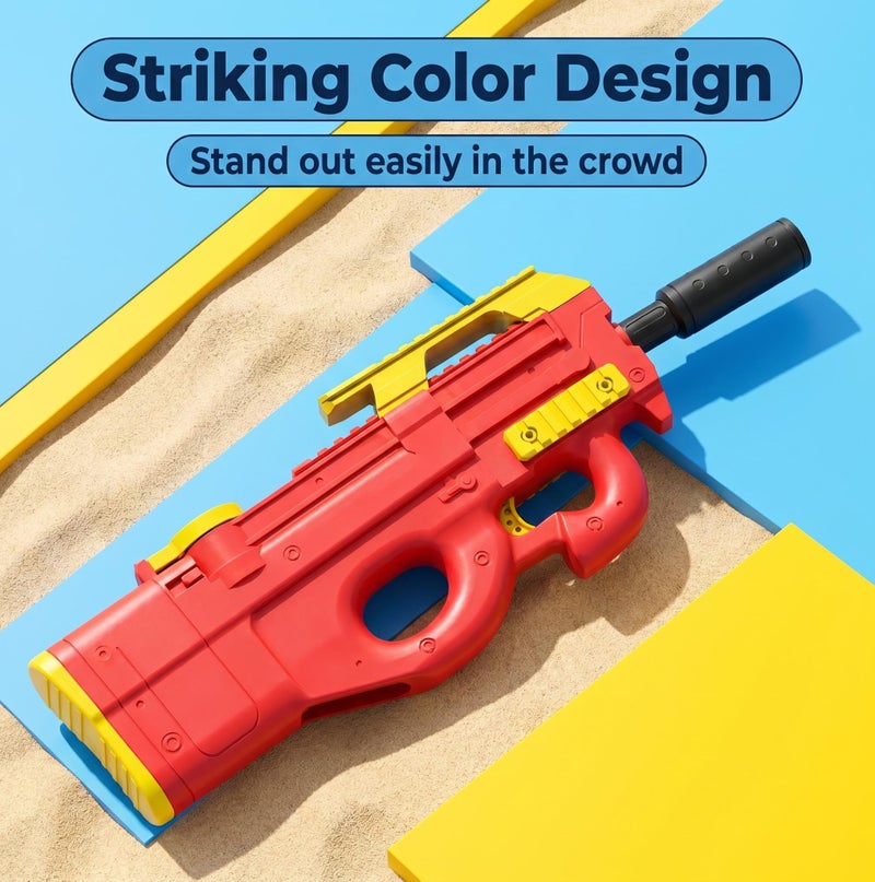 Bluejw Water Gun Large Capacity Water Gun Toys for Adults and Children High-Capacity High-Pressure Powerful Water Spray Blasters with Long Rang Ideal Gift for Kids Suitable for Swimming Pool Party Family Fun Camping Outdoor Activities - Image 4