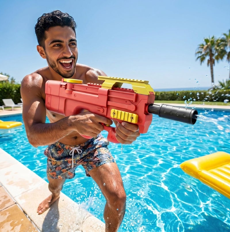 Bluejw Water Gun Large Capacity Water Gun Toys for Adults and Children High-Capacity High-Pressure Powerful Water Spray Blasters with Long Rang Ideal Gift for Kids Suitable for Swimming Pool Party Family Fun Camping Outdoor Activities - Image 1