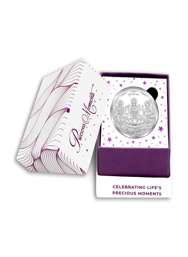 Acpl Precious Moments Ganesh Laxmi Saraswati ji 10 gram Silver Coin BIS Hallmarked With 999 Purity - Image 3